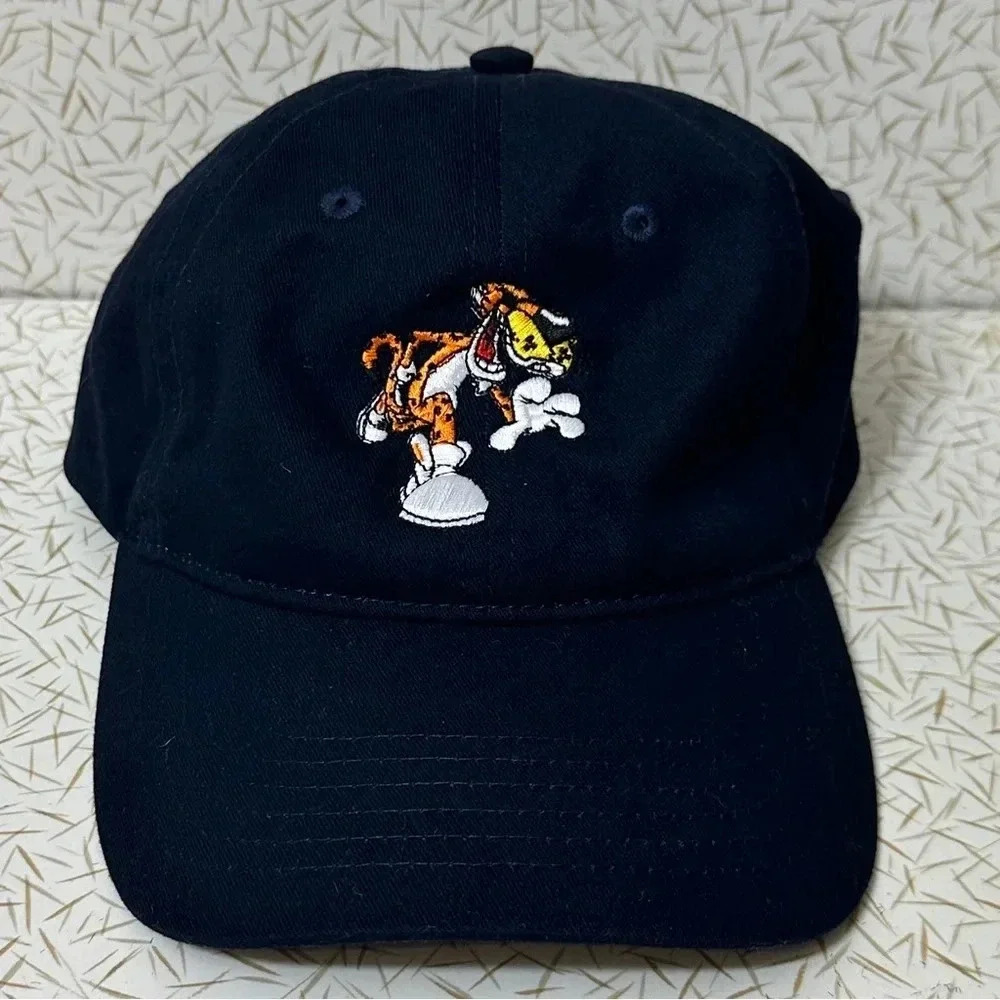 Chester Cheeto Embroidered StrapBack Dad Hat (Navy Blue)
